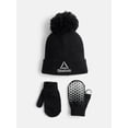 thumbnail image 1 of Reebok Toddler Boys' Beanie Hat and Mitten Set, 3-Piece, One Size, 1 of 4