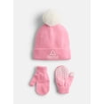 thumbnail image 1 of Reebok Toddler Girls' Beanie Hat and Mitten Set, 3-Piece, One Size, 1 of 4