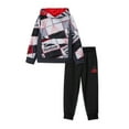 thumbnail image 1 of Reebok Toddler Boy 2 Piece Printed Pullover Hoodie and Jogger Pants Outfit Set, Sizes 12M-5T, 1 of 7