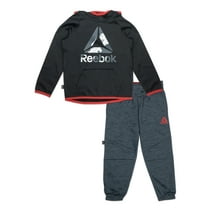 Reebok Toddler Boy Active Fleece Pullover Hoodie and Jogger Pant Outfit Set, 2-Piece, Sizes 12M-5T
