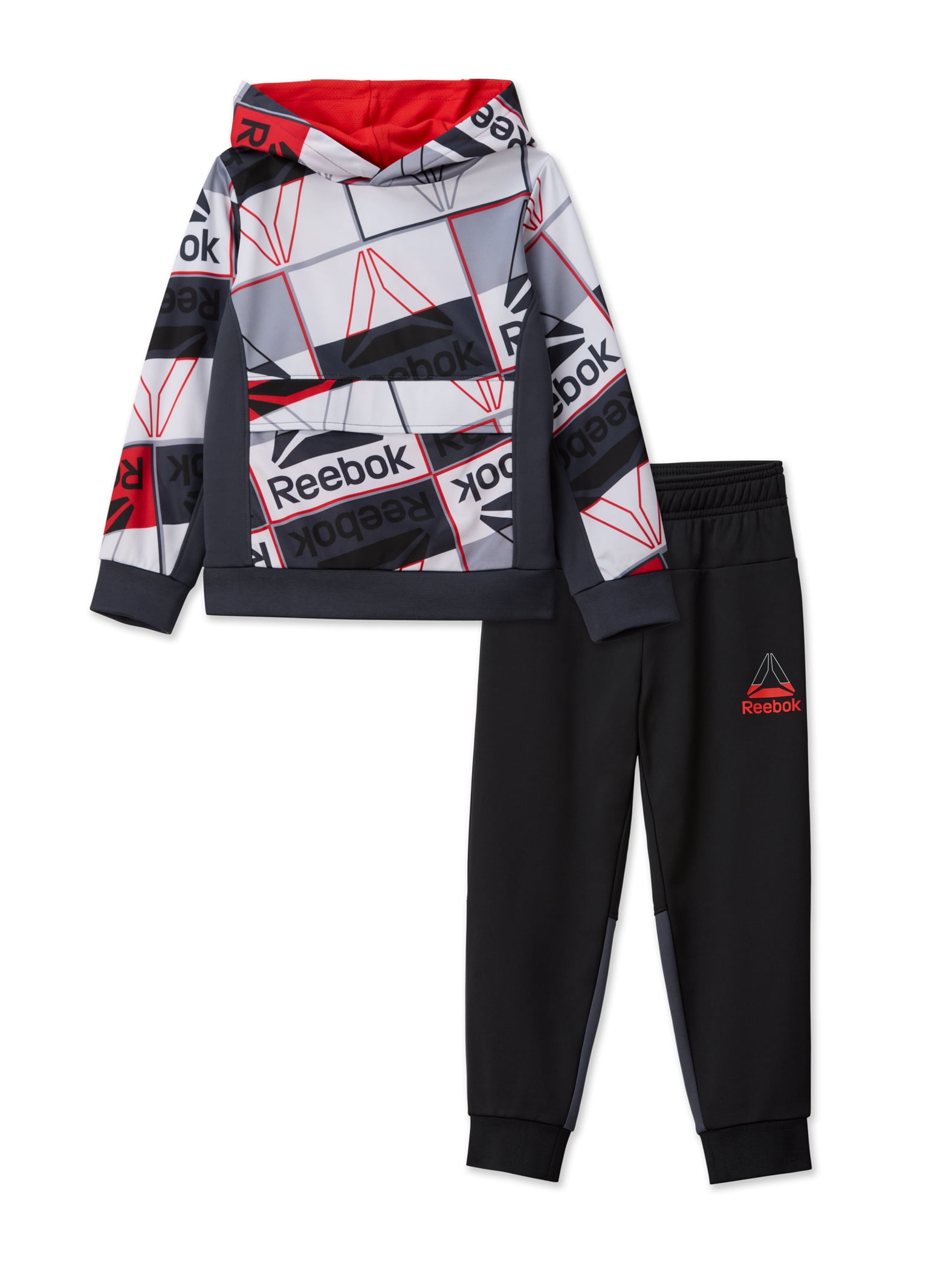 Reebok Baby and Toddler Boy Guard Printed Zip Hoodie and Jogger