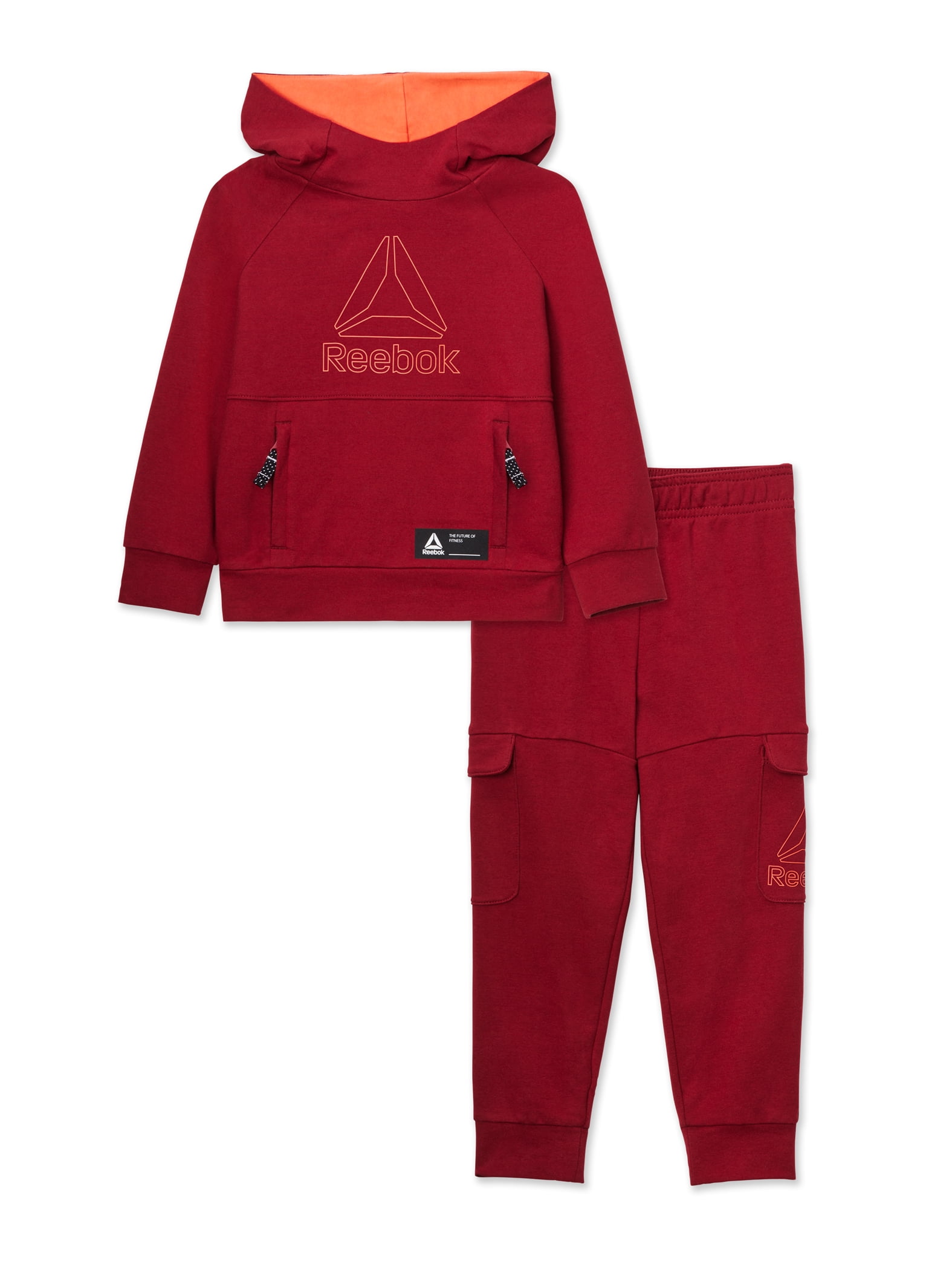 Reebok Toddler Boy Pullover Hoodie and Jogger Pants Outfit Set, 2