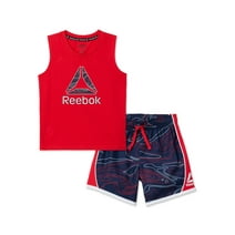 Reebok Toddler Boy Tank and Short Active Outfit Set, Sizes 12M-5T