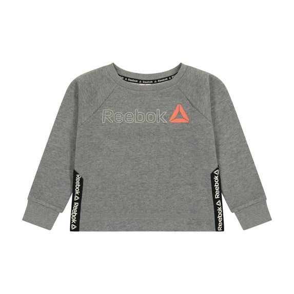 Reebok Toddler Girls Cozy Up Branded Taping Crewneck, Sizes 12M-5T