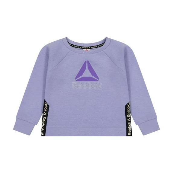 Reebok Toddler Girls Cozy Up Branded Taping Crewneck, Sizes 12M-5T