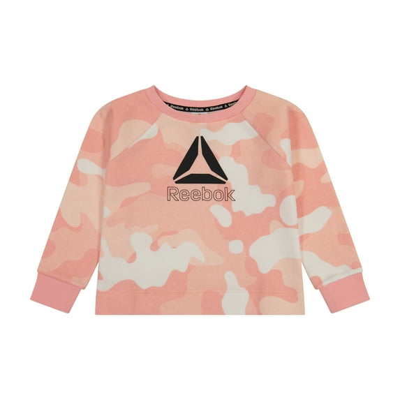 Reebok Toddler Girls Cozy Up Branded Taping Crewneck, Sizes 12M-5T