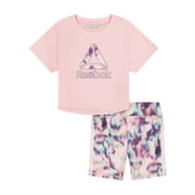 Reebok Toddler Girls Tee & Short Set, Sizes 12M-5T