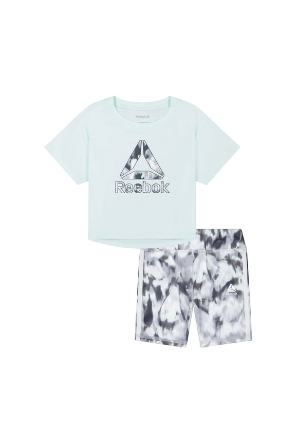 Toddler Girls Tee & Short Set, Sizes 12M-5T
