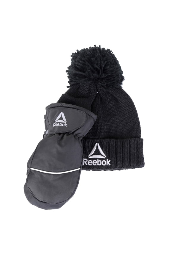 Toddler Beanie and Mitten Set, 3- Piece