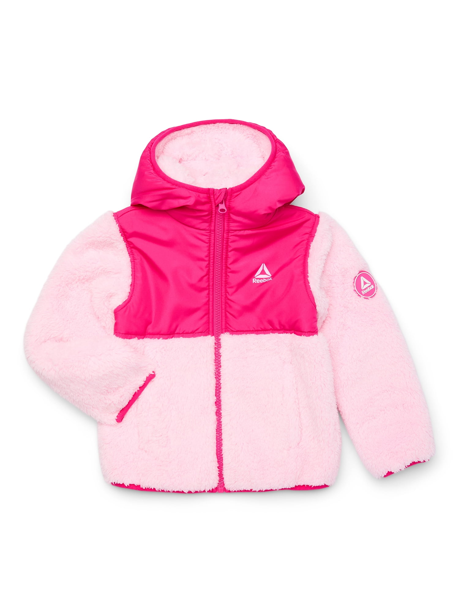 Reebok Toddler Monkey Fleece Zip Up Jacket, Sizes 12M 5T