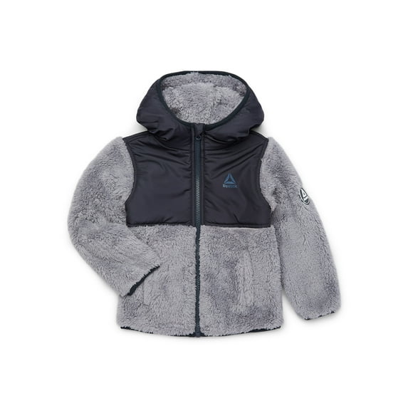Reebok Toddler Monkey Fleece Zip- Up Jacket, Sizes 12M- 5T