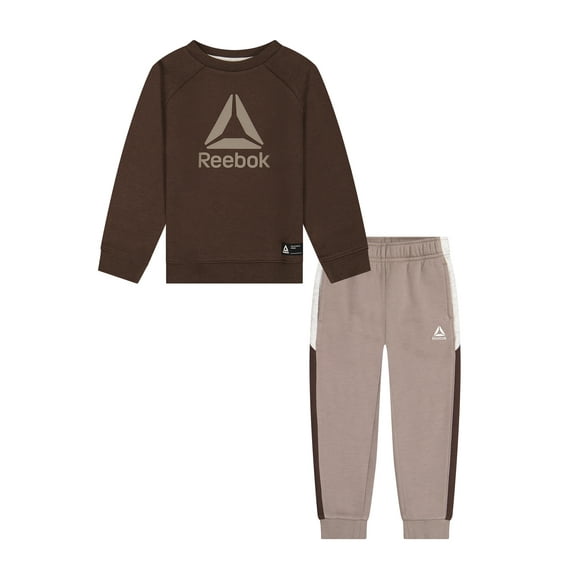 Reebok Toddler Play Hard Crew and Jogger Colorblock Set, 2-Piece, Sizes 12M-5T