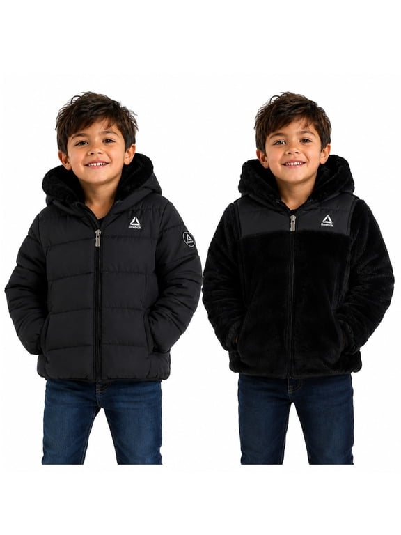 Toddler Reversible Puffer Coat, Sizes 12M-5T