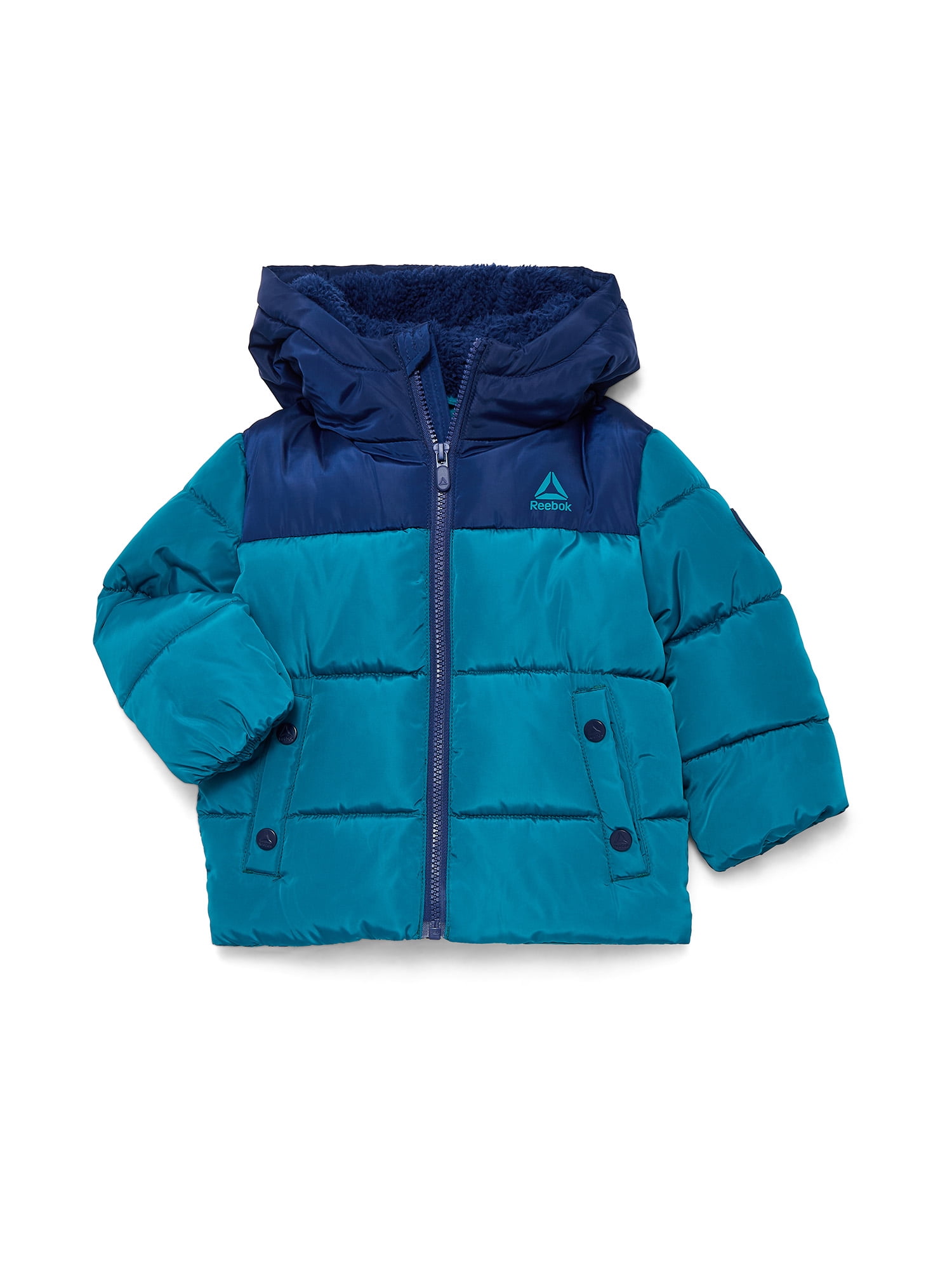 Reebok Toddler Heavyweight Puffer Jacket with Hood, Sizes 12M-5T