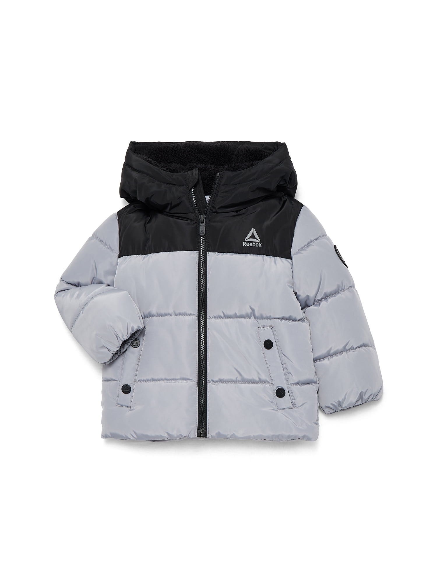 Reebok Toddler Heavyweight Puffer Jacket with Hood, Sizes 12M-5T