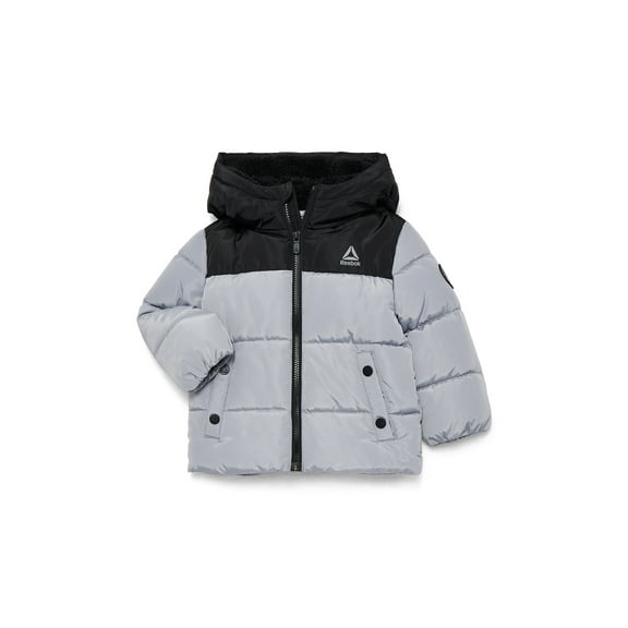 Reebok Toddler Heavyweight Puffer Jacket with Hood, Sizes 12M-5T