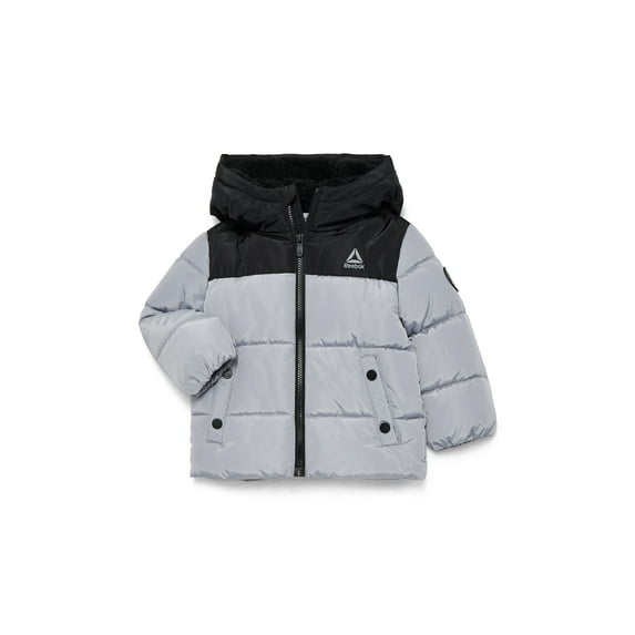 Reebok Toddler Heavyweight Puffer Jacket with Hood, Sizes 12M-5T