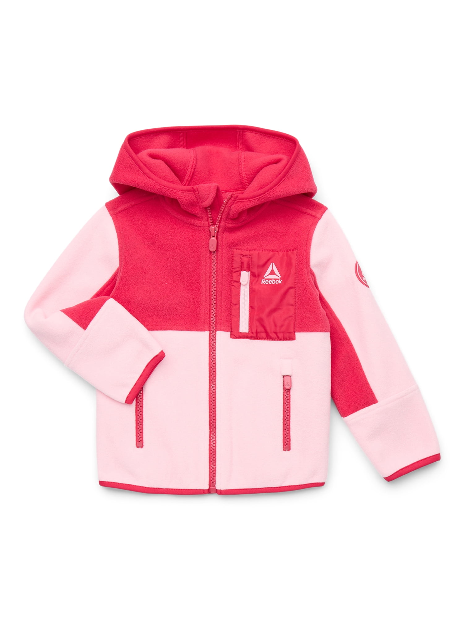 Reebok Toddler Polar Fleece Jacket with Hood, Sizes 2T-5T