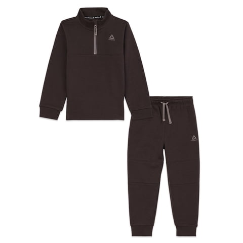 Toddler Unisex Half Zip Pullover and Jogger Set, 2 Piece, Sizes 12M-5T