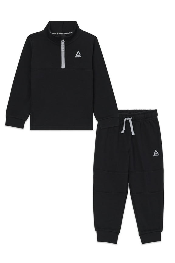 Toddler Unisex Half Zip Pullover and Jogger Set, 2 Piece, Sizes 12M-5T