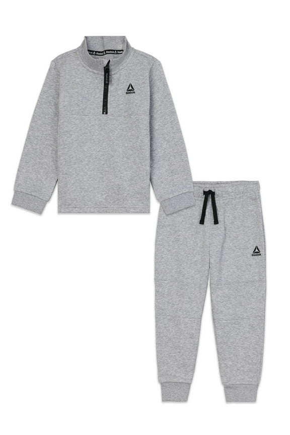 Toddler Unisex Half Zip Pullover and Jogger Set, 2 Piece, Sizes 12M-5T