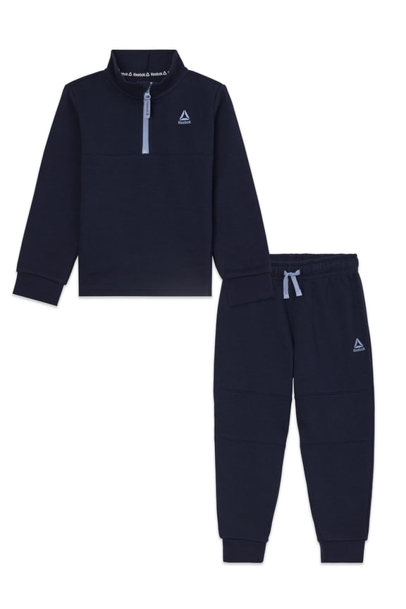 Toddler Unisex Half Zip Pullover and Jogger Set, 2 Piece, Sizes 12M-5T