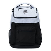 Reebok Unisex Adult Bobbie Top Loader 18.5" Laptop Backpack, Light Heather Grey