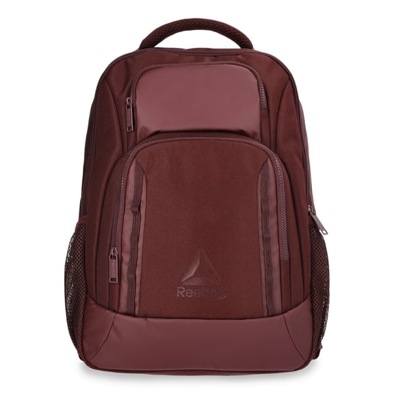 Reebok Unisex Mens or Womens Lance 18" Laptop Backpack, Black Cherry