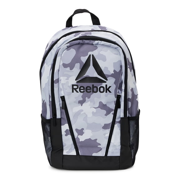 Reebok Unisex Adult Silas 19.5" Laptop Backpack, Light Gray Camouflage
