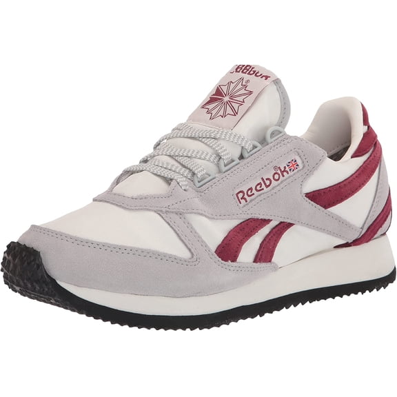 Reebok Unisex-Adult Victory G Sneaker 14.5 Women/13 Men Pure Grey/Chalk/Classic Burgundy