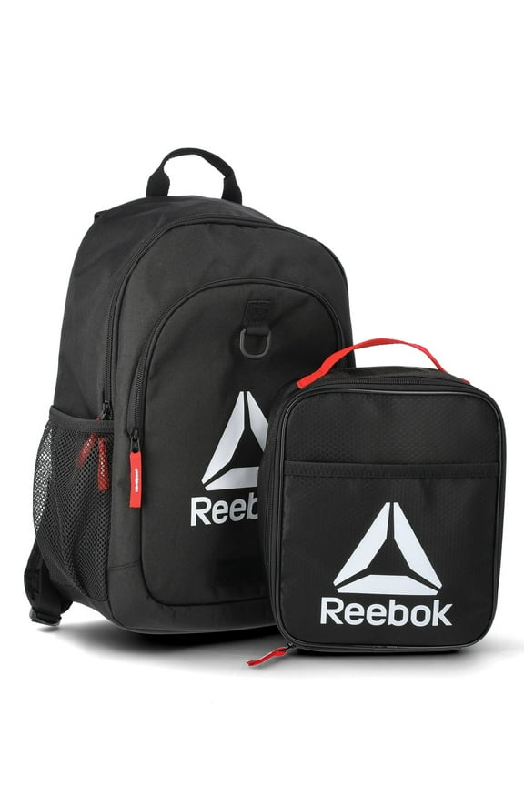 Unisex Kids' Charlie 17" Laptop Backpack with Lunch Box, 2-Piece Set, Black