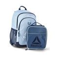 thumbnail image 1 of Reebok Unisex Kids' Charlie 17" Laptop Backpack with Lunch Box, 2-Piece Set, Blue, 1 of 6