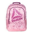 thumbnail image 1 of Reebok Unisex Marley Backpack Water-Resistant Sweet Pink Splatter, 1 of 4