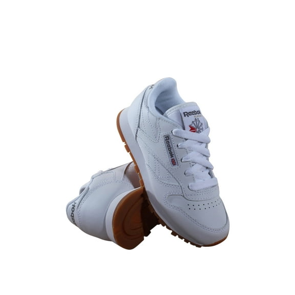 Reebok V69622: Kids Unisex Classic Leather White/Gum Sneaker (2.5 Little Kid M)