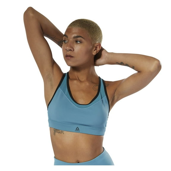 Reebok Women Studio Hero Racer Padded Bra Mineral Mist du4458