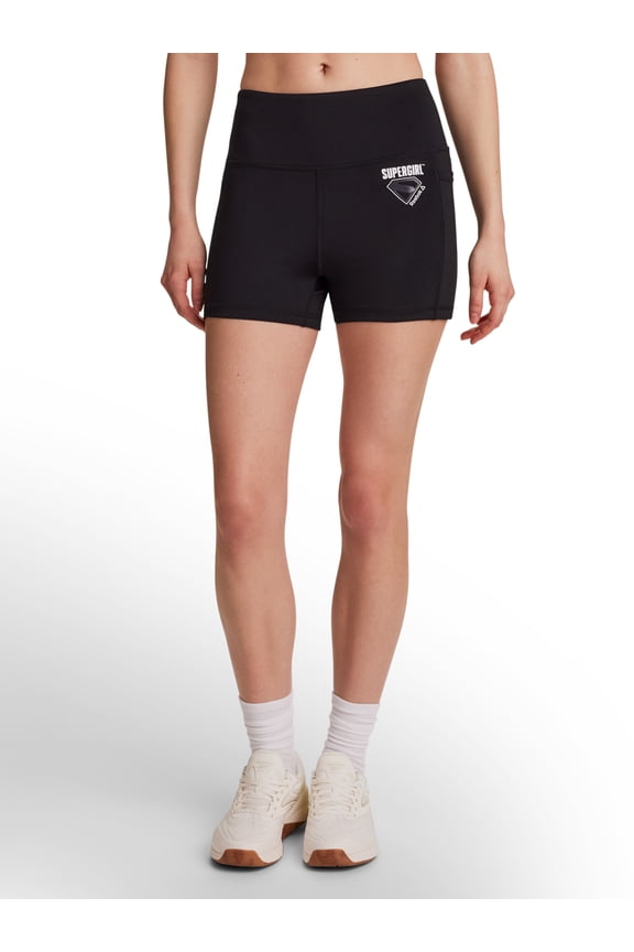 Women Supergirl Compression Short 3'' Inseam, Sizes XS-XXL
