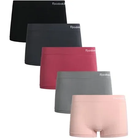 Reebok Women's 5-Pack Seamless Boyshort