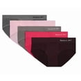 thumbnail image 1 of Reebok Women's 5-Pack Seamless Hipsters Gray/Pink/Plum , L(8-10), 1 of 4