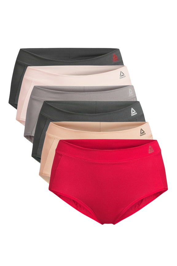 Women's Underwear Air Tech Performance Brief Panties, 6-Pack, Sizes XS-3XL