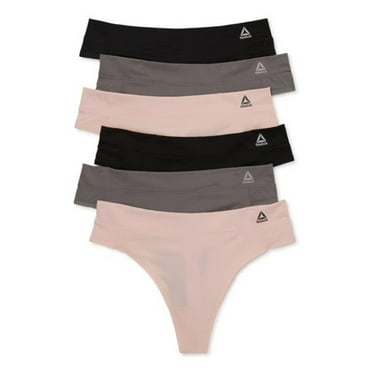 Reebok Women's Airtech Performance Thong, 6-Pack, Sizes XS-3XL