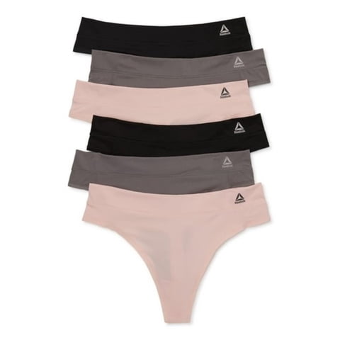 Women's Underwear Airtech Performance Thong Panties, 6-Pack, Sizes XS-3XL