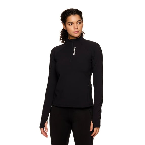 Reebok Women’s Athletic Performance ½ Zip Pullover with Pockets, Sizes XS-XXXL