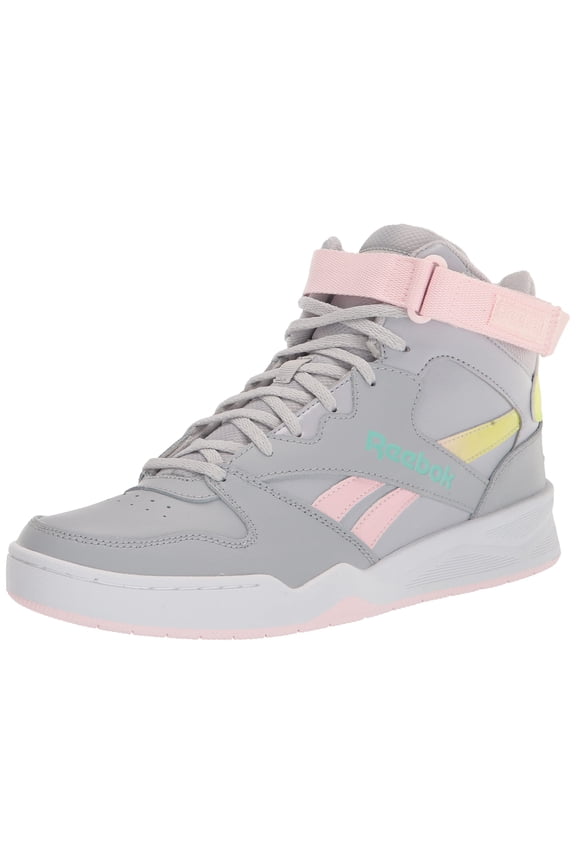 Women's BB4500 Hi High Top Basketball Shoe, Cold Grey/White/Acid Yellow, 8