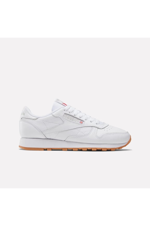 Womens Reebok CLASSIC LEATHER Shoe Size: 7 Ftwwht - Pugry3 - Rbkg03 Fashion Sneakers