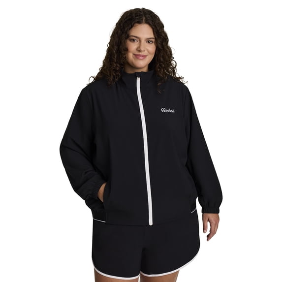 Reebok Women's and Women's Plus Courtside Full Zip Jacket, Sizes XS-4X