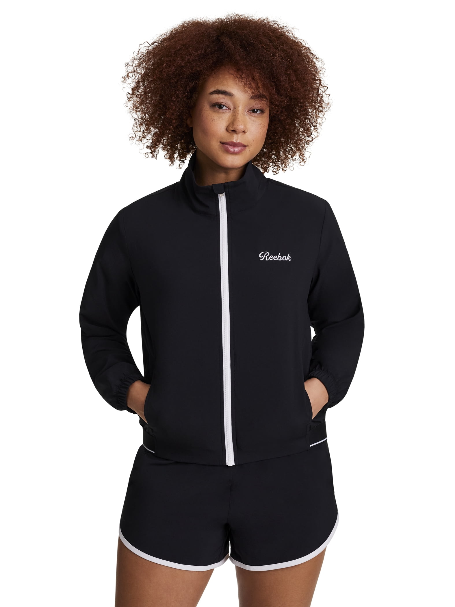 Reebok Women's and Women's Plus Courtside Full Zip Jacket, Sizes XS-4X