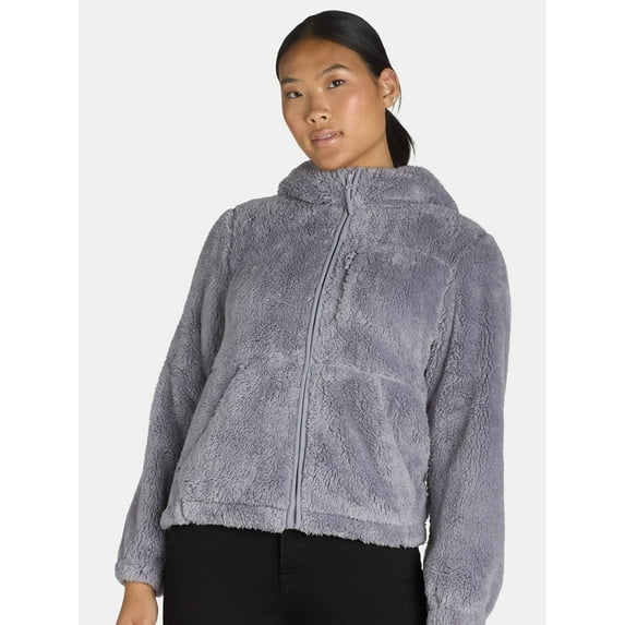 Reebok Women's Cozy Fleece Hooded Zip Jacket, Sizes S-XL