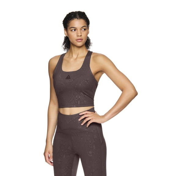 Reebok Women’s Cropped Bra Tank with Removable Cups, Sizes XS-XXXL