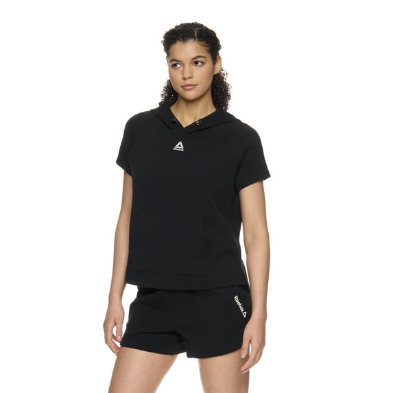 Reebok Women's Cropped Short Sleeve Hoodie, Sizes XS-XXXL