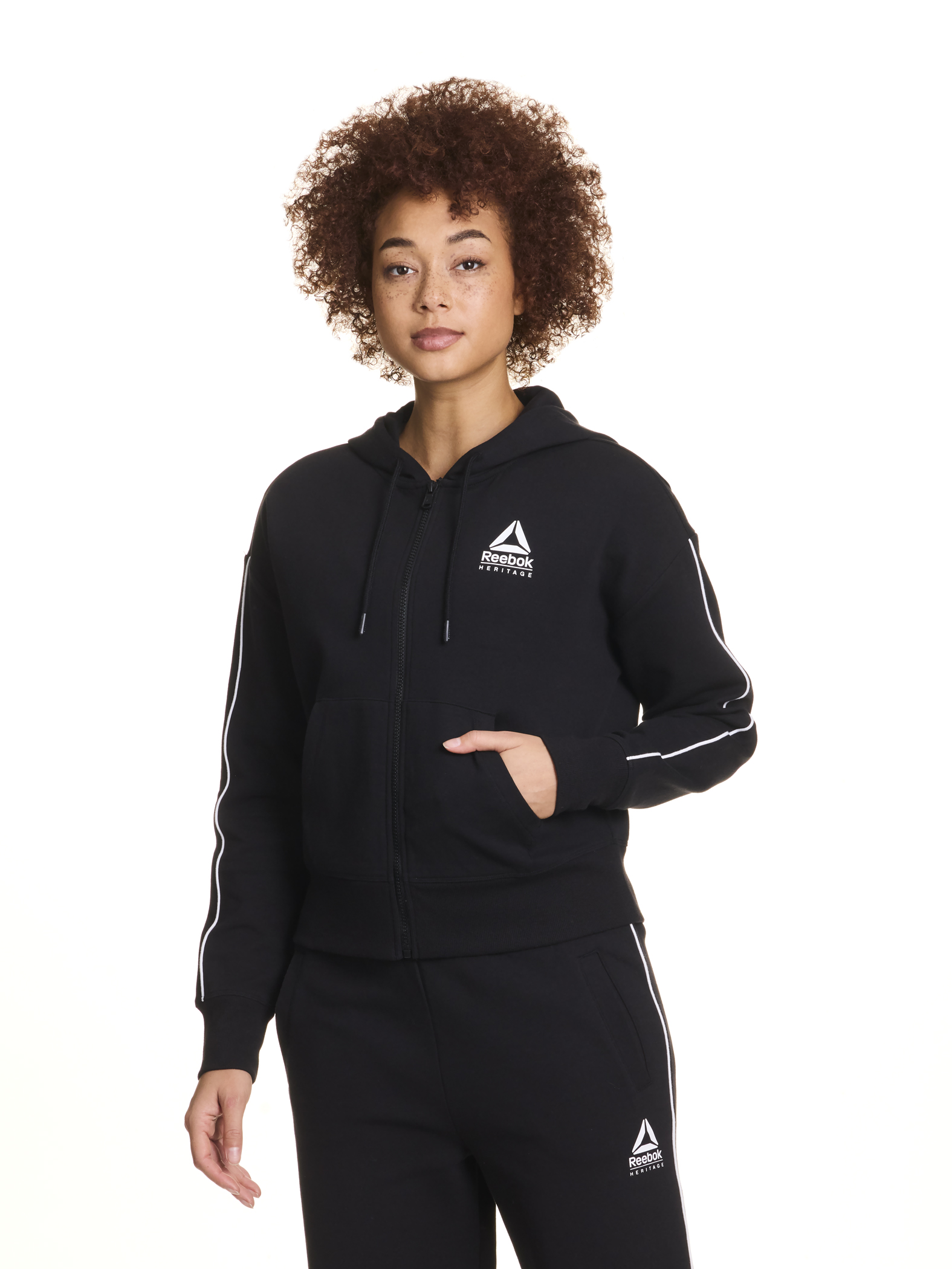 Sudadera con cierre corta para mujer, tallas XS-XXXL